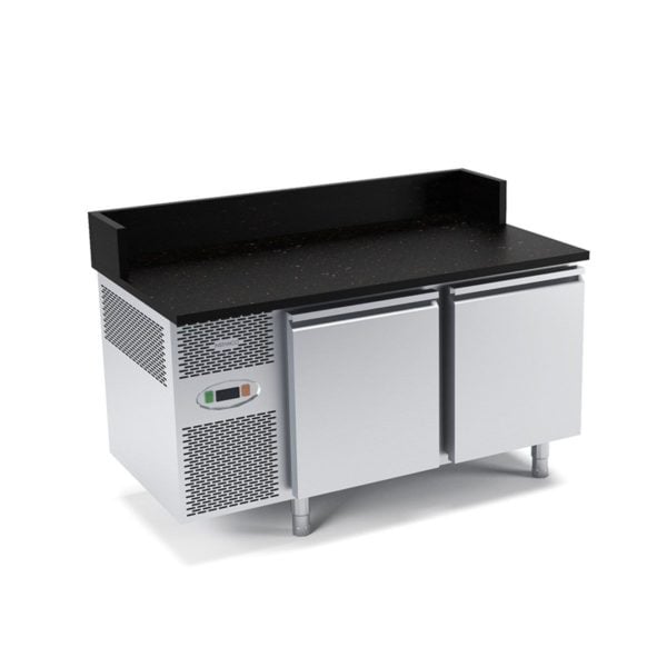 Cooling table for pizza with extension (granite table top) Cooling table for pizza with extension (granite table top)