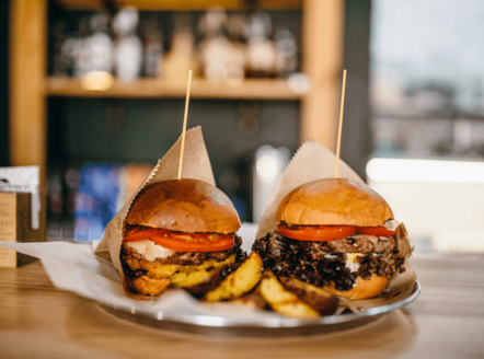 zdrowy fast food burger