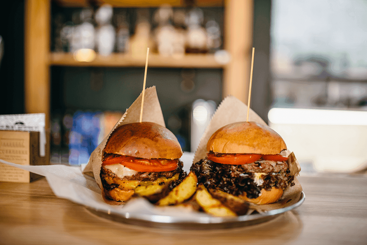 zdrowy fast food burger